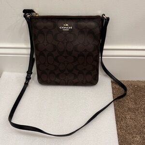 Coach Brown and Black Crossbody Bag